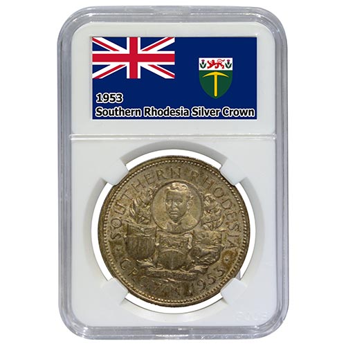 1953 Rhodesia silver Crown