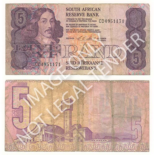 South Africa CL Stals R5 note