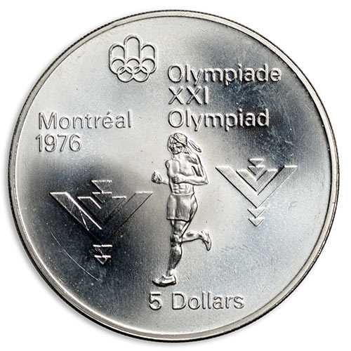 1975 Canada 10 dollars 1976 Olympics Marathon Runner