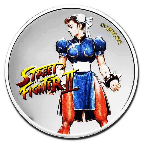 2021 Fiji 1oz Silver Street Fighter II 30th Anniversary Chun Li
