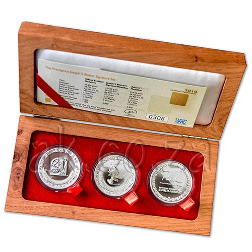2010 Joseph Seth Blatter Silver Signature Set in Wooden Box